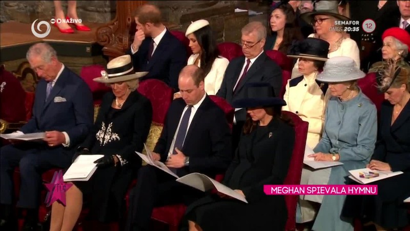 Meghan na bohoslužbe