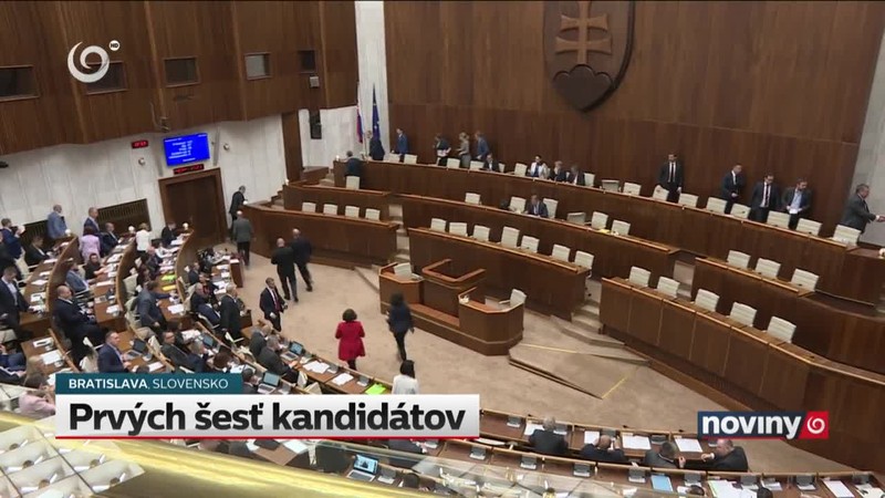 Prvých šesť kandidátov