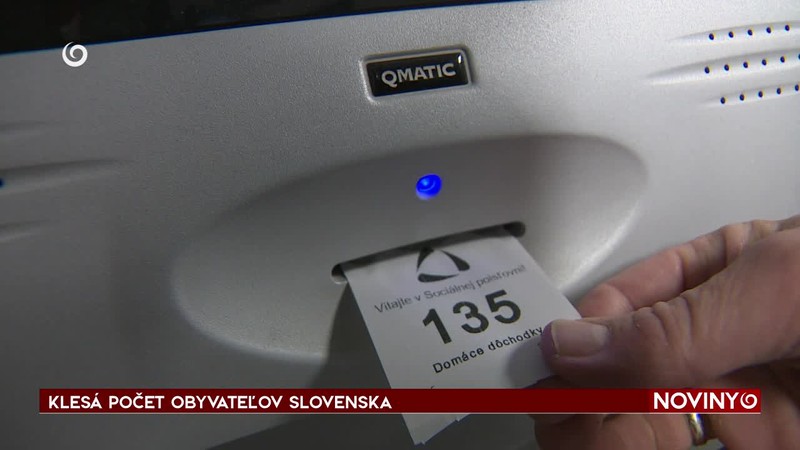KLESÁ POČET OBYVATEĽOV SLOVENSKA