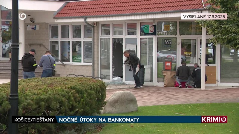 NOČNÉ ÚTOKY NA BANKOMATY