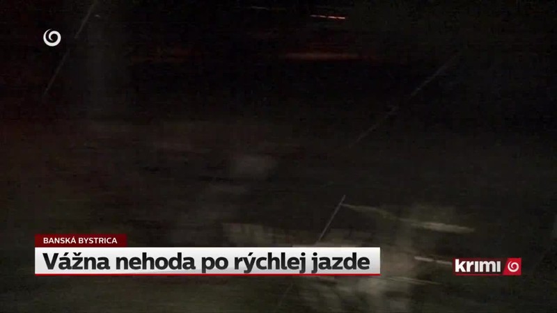 Vážna nehoda po rýchlej jazde