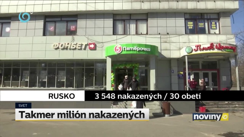 Takmer milión nakazených