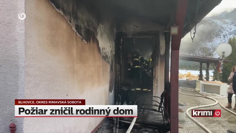 Požiar zničil rodinný dom