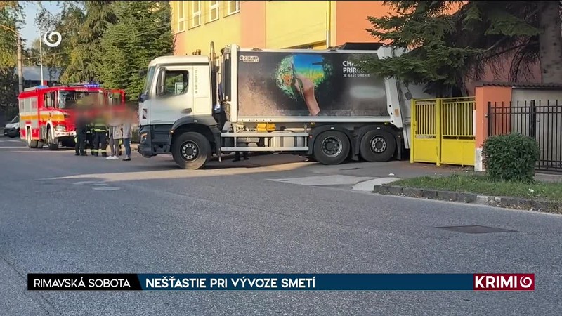 NEŠŤASTIE PRI VÝVOZE SMETÍ