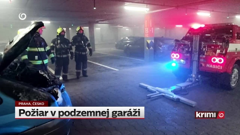 Požiar v podzemnej garáži