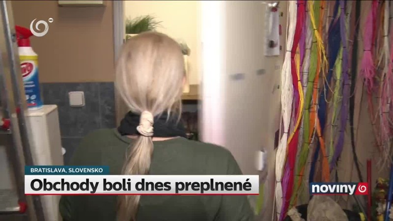 Obchody boli dnes preplnené