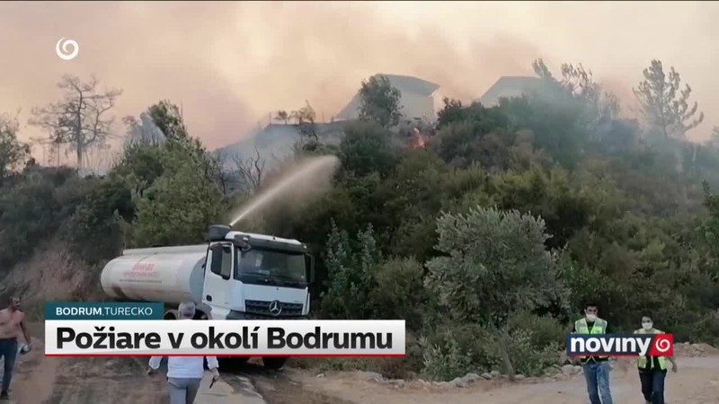 Požiare v okolí Bodrumu