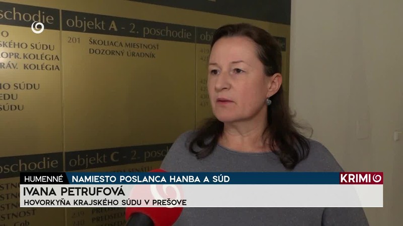 NAMIESTO POSLANCA HANBA A SÚD