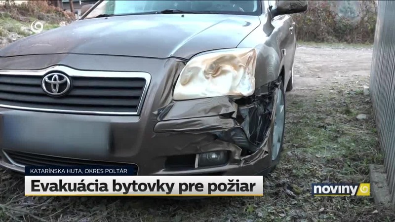 Evakuácia bytovky pre požiar