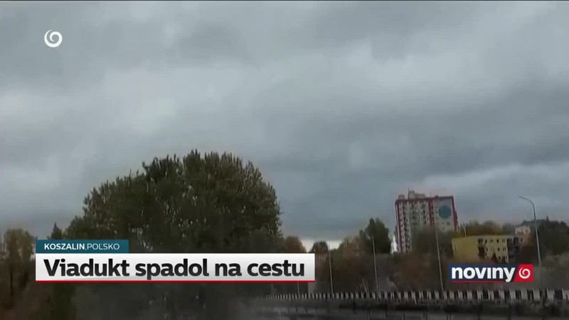 Viadukt spadol na cestu