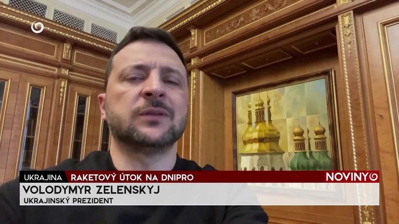 RAKETOVÝ ÚTOK NA DNIPRO