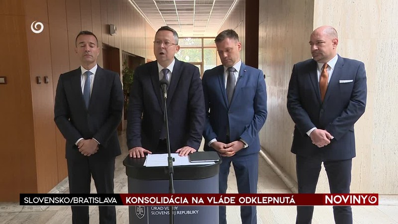 KONSOLIDÁCIA NA VLÁDE ODKLEPNUTÁ