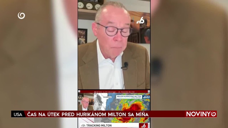 ČAS NA ÚTEK PRED HURIKÁNOM MILTON SA MÍŇA