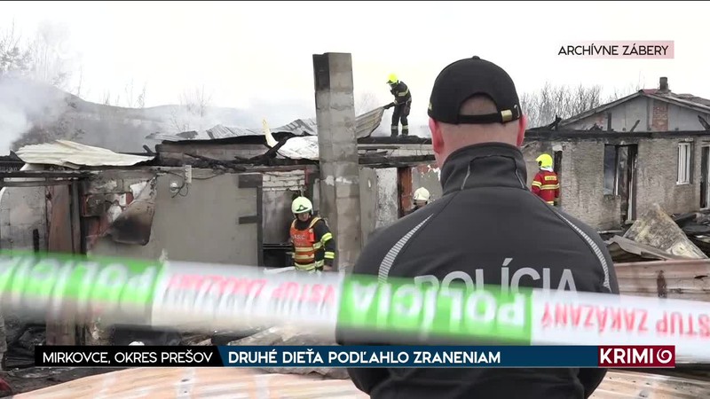 DRUHÉ DIEŤA PODĽAHLO ZRANENIAM