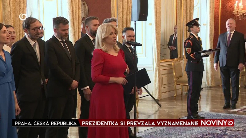 PREZIDENTKA SI PREVZALA VYZNAMENANIE
