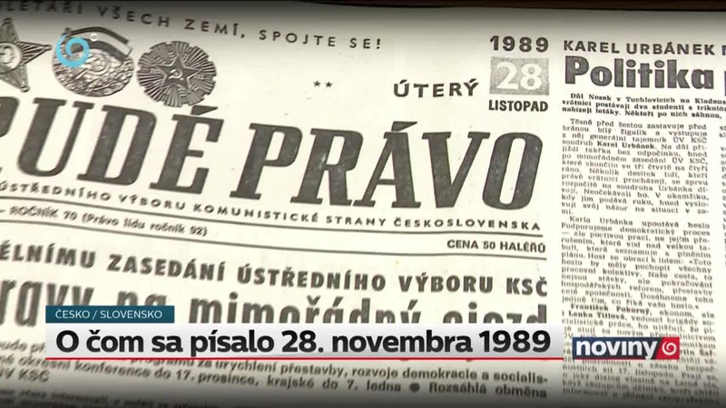 O čom sa písalo 28. novembra 1989