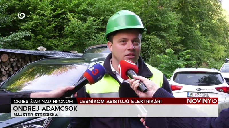 LESNÍKOM ASISTUJÚ ELEKTRIKÁRI