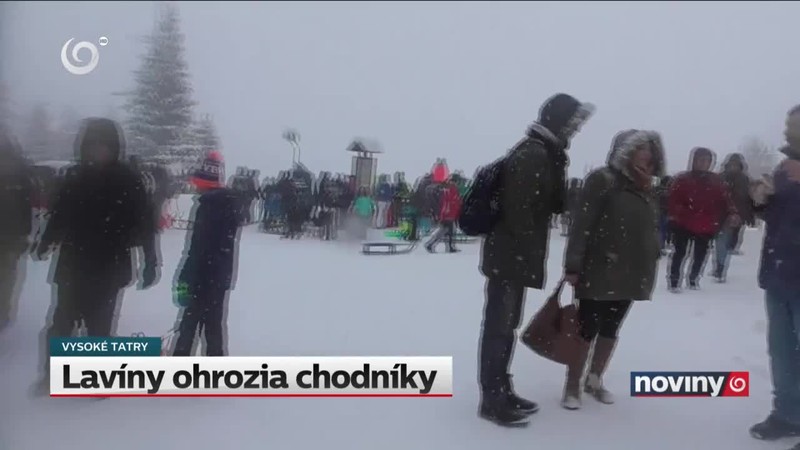 Lavíny ohrozia chodníky