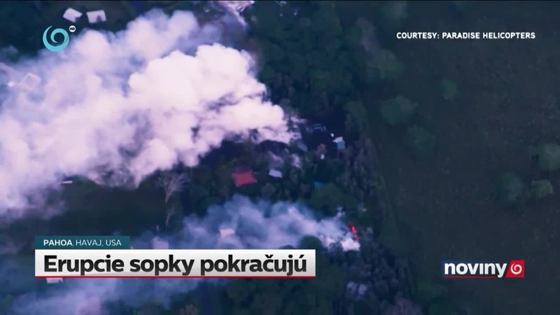 Erupcie sopky pokračujú