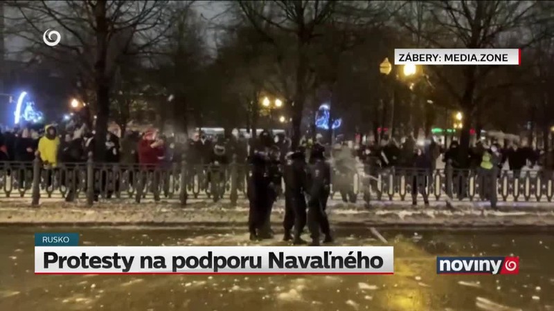 Protesty na podporu Navaľného