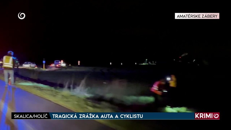 TRAGICKÁ ZRÁŽKA AUTA A CYKLISTU