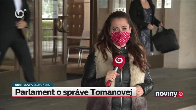 Parlament o správe Tomanovej