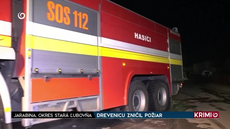 DREVENICU ZNIČIL POŽIAR