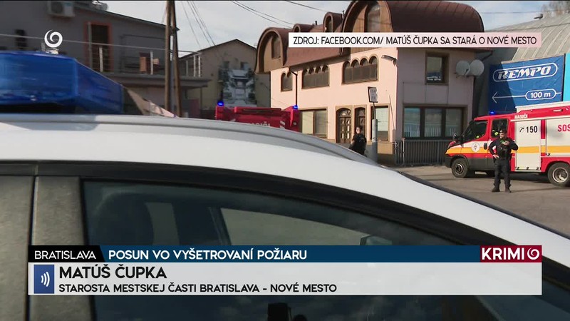 POSUN VO VYŠETROVANÍ POŽIARU