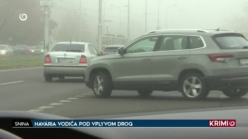 HAVÁRIA VODIČA POD VPLYVOM DROG