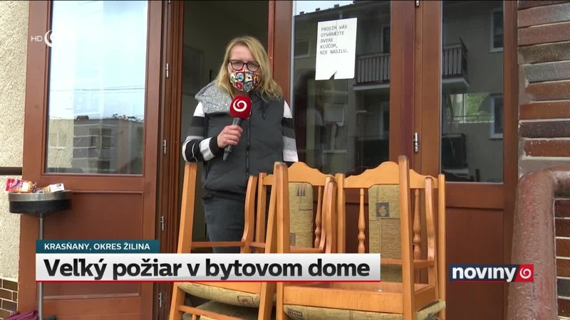 Veľký požiar v bytovom dome