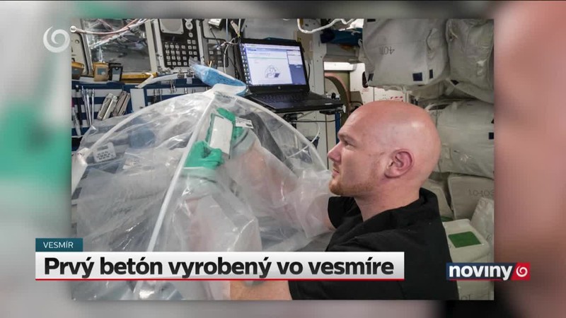 Prvý betón vyrobený vo vesmíre