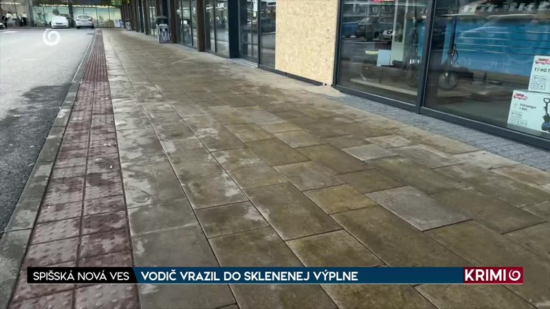 VODIČ VRAZIL DO SKLENENEJ VÝPLNE