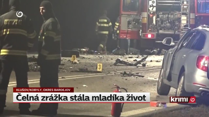 Čelná zrážka stála mladíka život