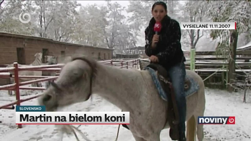 Martin na bielom koni