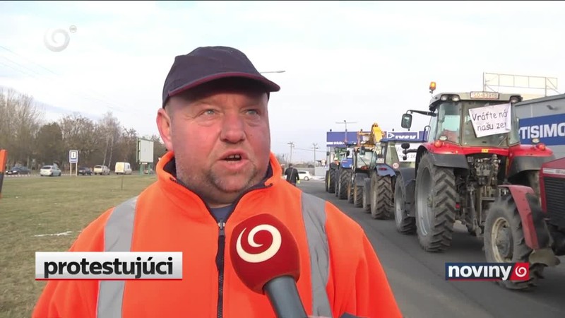 Farmári protestujú