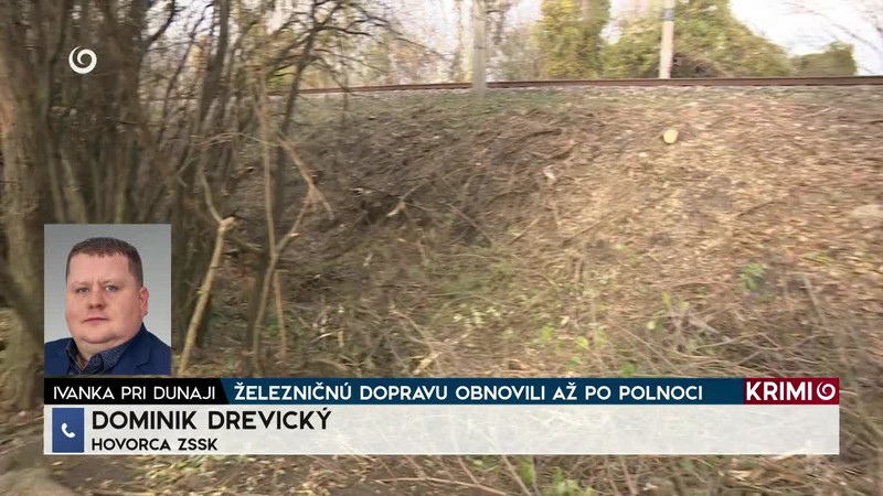 ŽELEZNIČNÚ DOPRAVU OBNOVILI AŽ PO POLNOCI