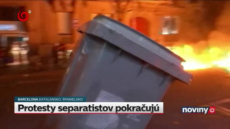 Protesty separatistov pokračujú