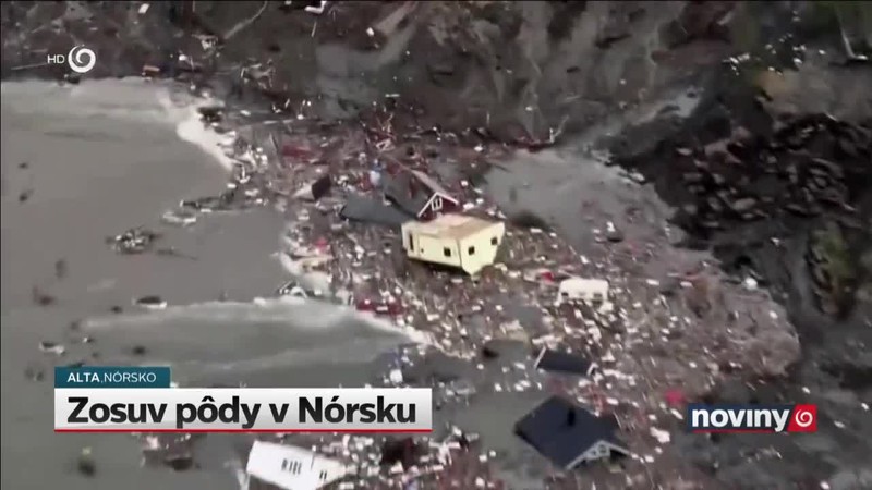 Zosuv pôdy v Nórsku