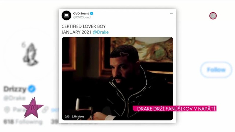 DRAKE DRŽÍ FANÚŠIKOV V NAPÄTÍ