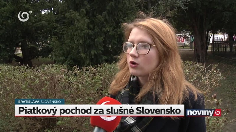Piatkový pochod za slušné Slovensko