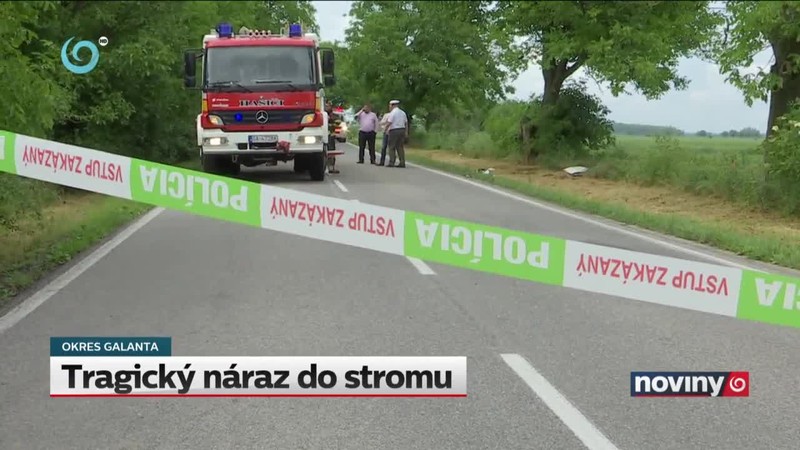 Tragický náraz do stromu
