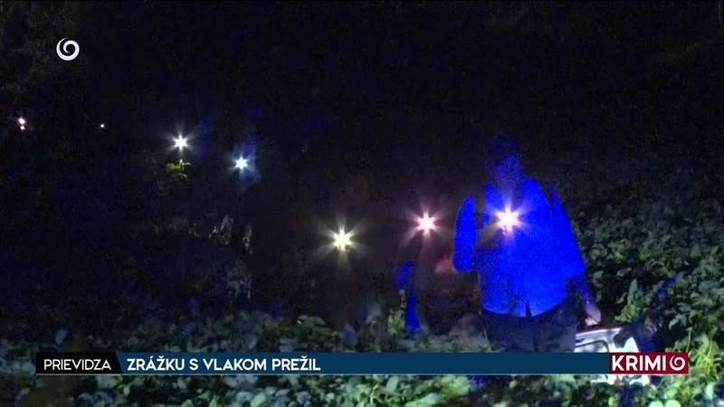 ZRÁŽKU S VLAKOM PREŽIL