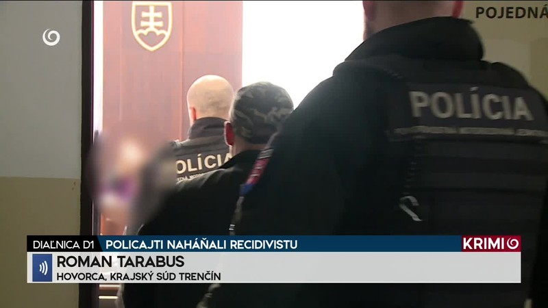 POLICAJTI NAHÁŇALI RECIDIVISTU