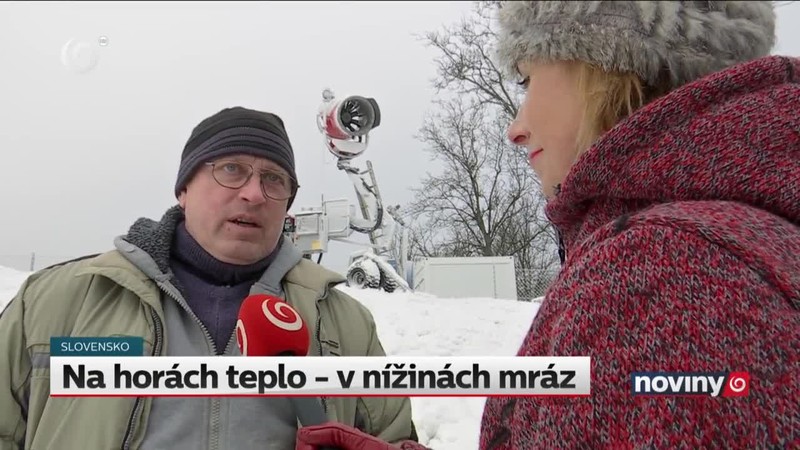 Na horách teplo - v nížinách mráz