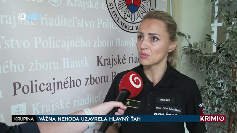 VÁŽNA NEHODA UZAVRELA HLAVNÝ ŤAH