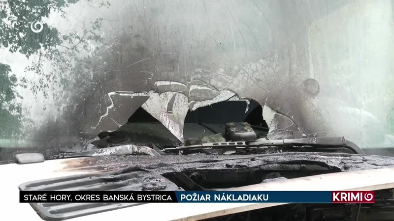 POŽIAR NÁKLADIAKU