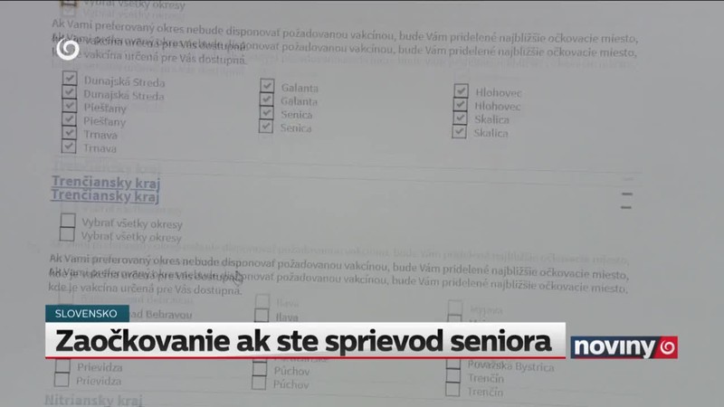 Zaočkovanie ak ste sprievod seniora
