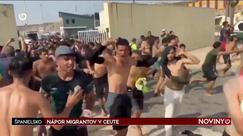 NÁPOR MIGRANTOV V CEUTE