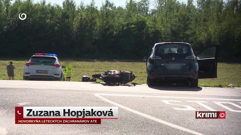 Tragická zrážka auta s motocyklom
