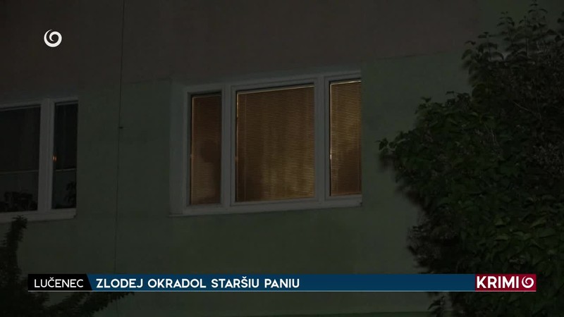 ZLODEJ OKRADOL STARŠIU PANIU